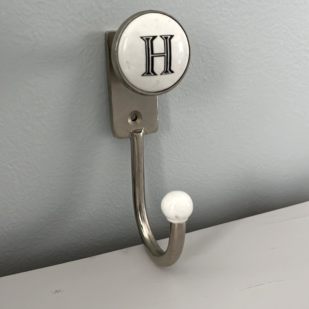Anthropologie Initial “H” Hook